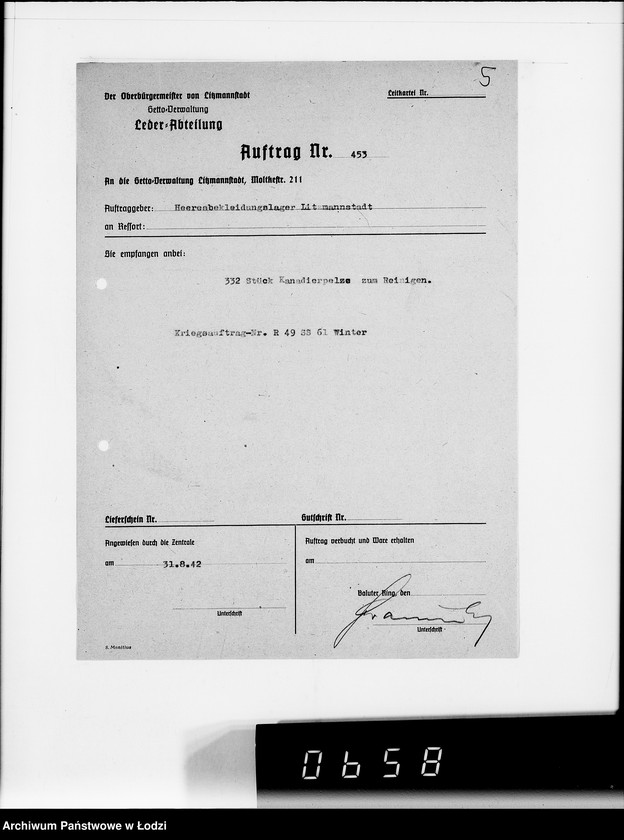 Obraz 9 z jednostki "4914 Kriegsauftrag R.149 SS-61 Winter Rein. von Pelzen HBA L