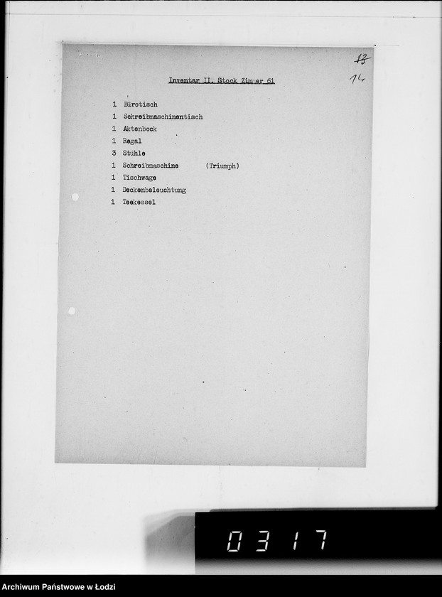 Obraz 18 z jednostki "Akten betr.Inventarverzeichnis"