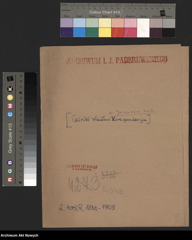image.from.unit.number "Górski Wacław do Jaszowskiej Emilii; L.109"