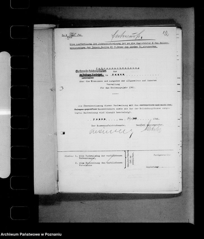 Obraz 16 z jednostki "Abschlussnachweisungen"