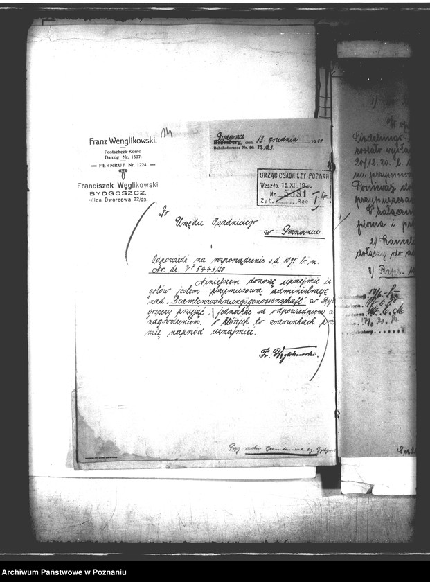 Obraz 18 z jednostki "Przymusowa administracja spółdzielni,,Siedlungs und Kleineaugenossenschaft Bydgoszcz"