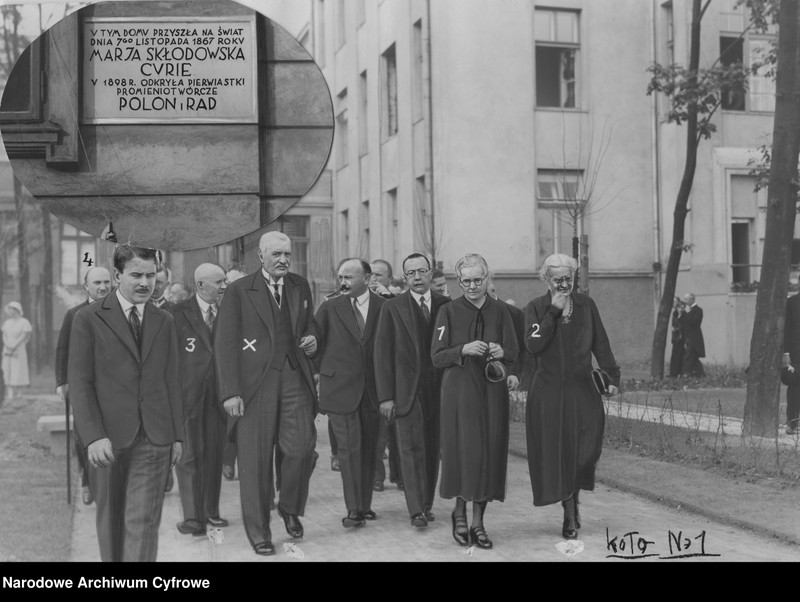 image.from.unit.number "Uroczystość otwarcia Instytutu Radowego im. Marii Skłodowskiej-Curie przy ul. Wawelskiej w Warszawie "
