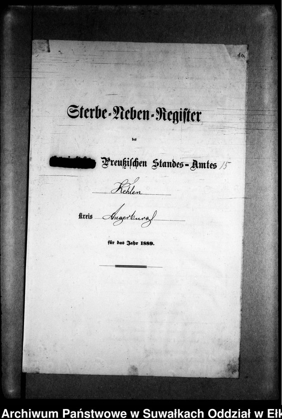 image.from.unit.number "Sterbe-Neben-Register des Preussischen Standes-Amtes Kehlen Kreis Angerburg"