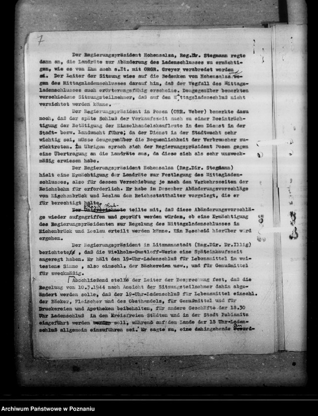 Obraz 11 z jednostki "Einführung der Verordnung über den Ladenschluss"