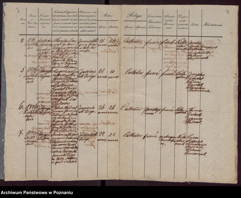 Obraz 4 z jednostki "Libri Metrices Baptisatorum, Copulatorum et Mortuorum."