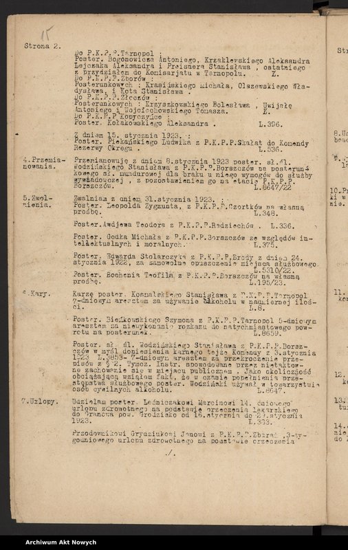 image.from.unit.number "[Rozkazy Komendanta Policji Państwowej IX Okręgu w Tarnopolu. (Nr 1-80/1923)]"