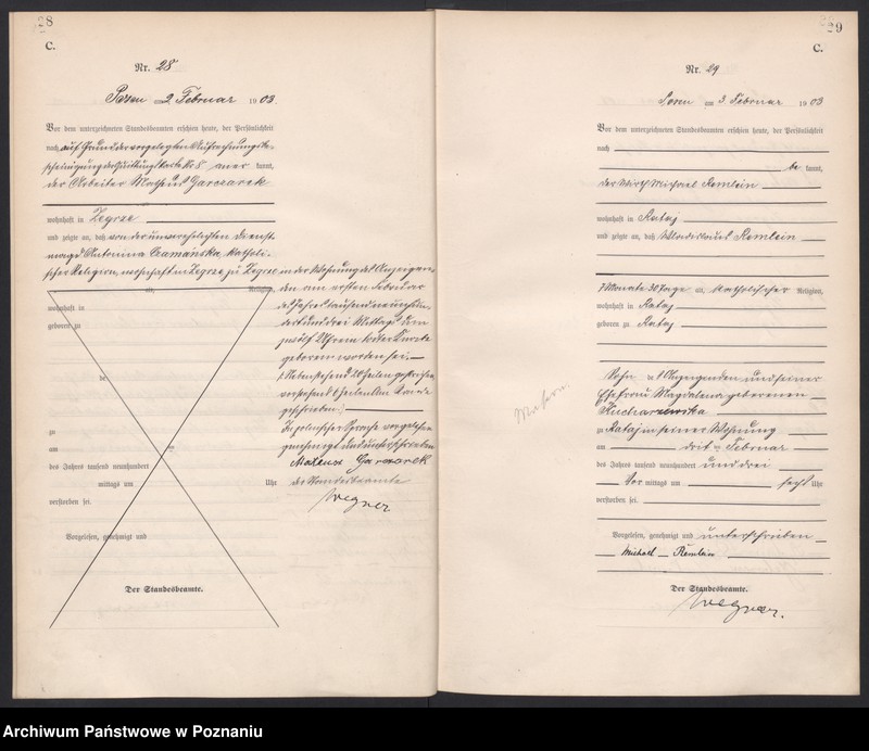 Obraz 17 z jednostki "Księga zgonów tom I"