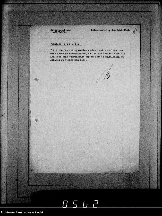 Obraz 8 z jednostki "Korrespondenz mit den Abteilungen im Hause"