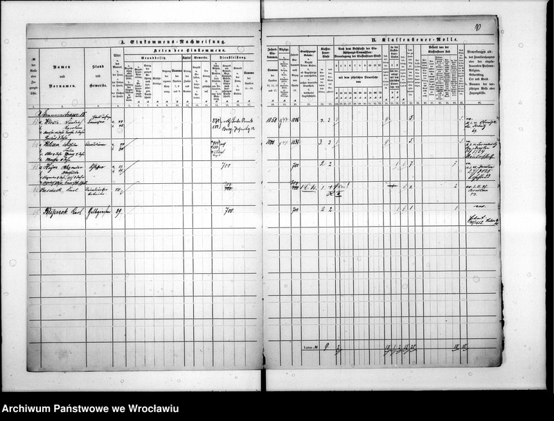 image.from.unit.number "Klassensteuerrolle nebst Eikommens - Nachweisung"