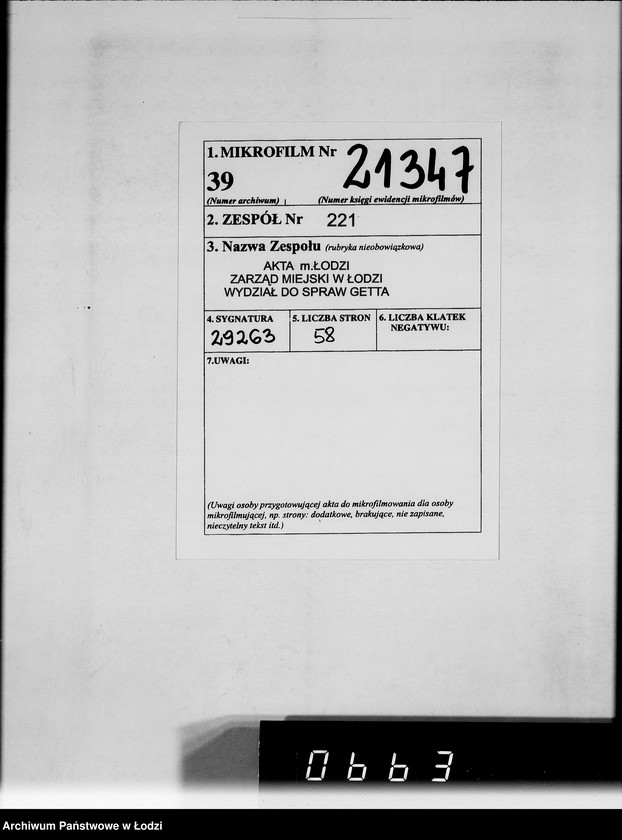 Obraz 2 z jednostki "Bewegungsberichte [Z realizacji zamówień wojskowych]"