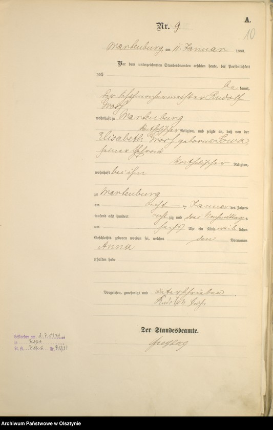 image.from.unit.number "Geburts-Haupt-Register Nr 1 - 254"