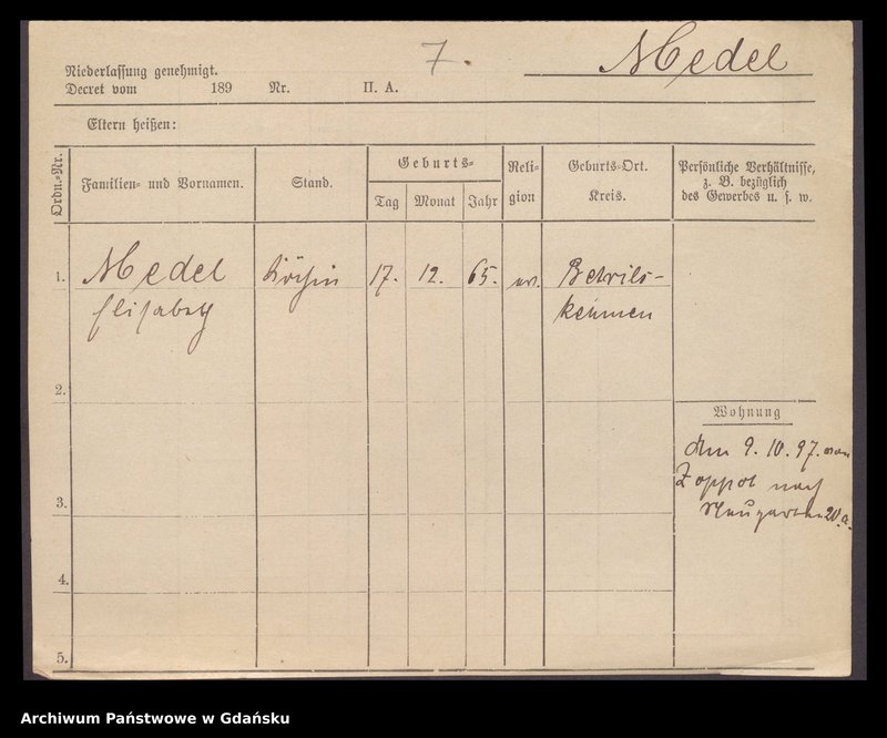 image.from.unit.number "Karty meldunkowe: Medau - Mehder"