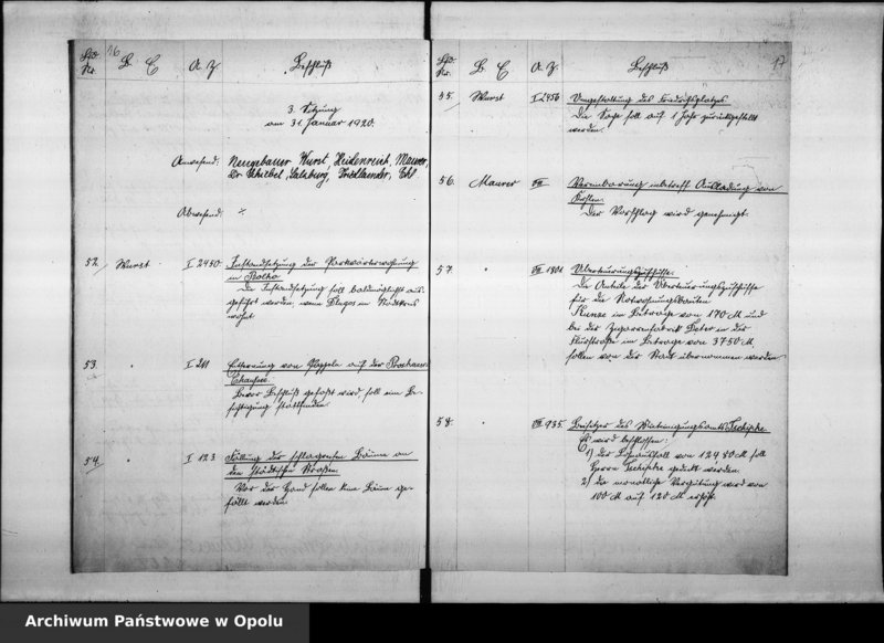 Obraz 13 z jednostki "Magistrats - Sitzungs - Protokoll-Buch 1920"