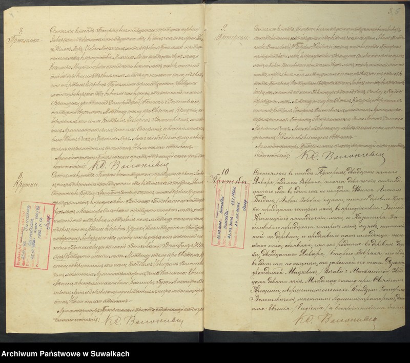 Obraz 5 z jednostki "[Księga akt urodzeń, małżeństw i zgonów parafii rzymskokatolickiej w Przerośli z 1915 roku]"