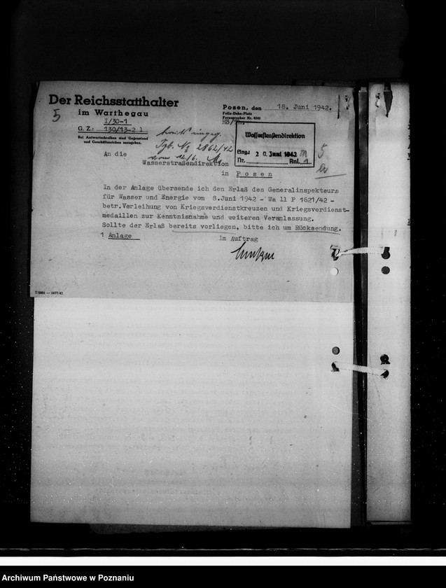 Obraz 9 z jednostki "Kriegsverdienst- Auszeichnungen, Bestimmungen, Schriftwechsel usw."