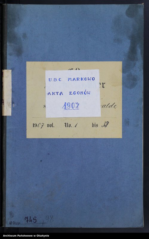 image.from.unit.number "Sterbe-Neben-Register Nr 1 - 33"