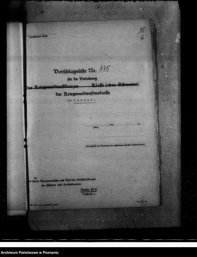 Obraz 10 z jednostki "Kriegsverdienstkreuze- öffentlicher Dienst"