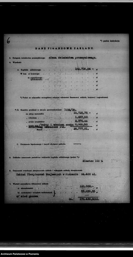 Obraz 10 z jednostki "Kwestionariusz Gazowni Miejskiej w Rakoniewicach powiat wolsztyński"