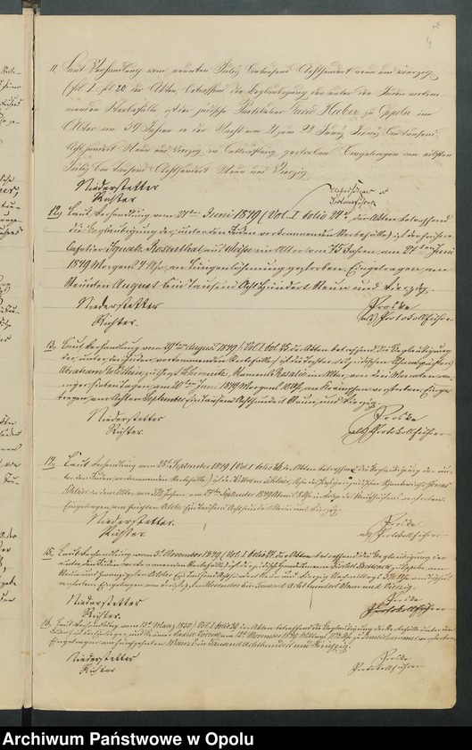 Obraz 6 z jednostki "Register über die Sterbefälle unter der Juden und deren bürgerliche Beglaubigung nach dem Gesetze vom 23-ten Juli 1847"