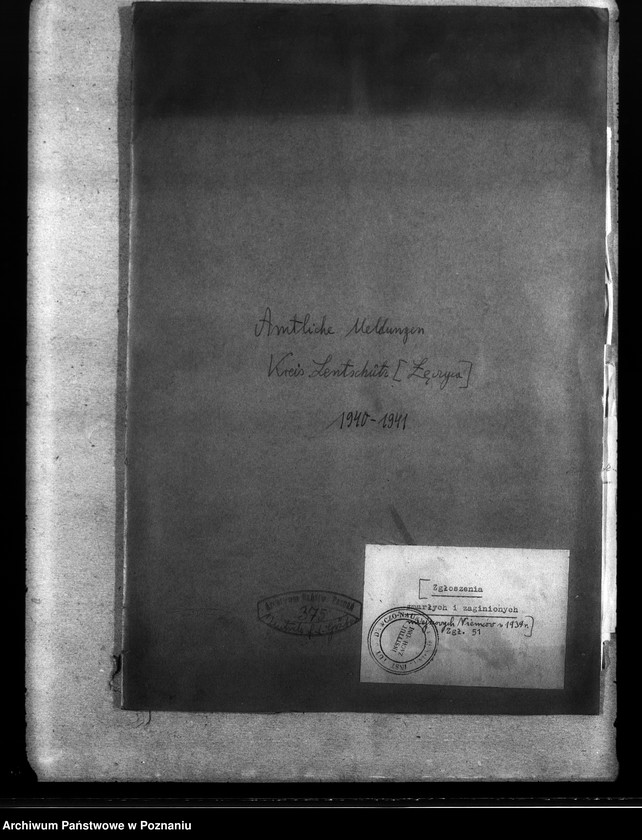 Obraz 4 z jednostki "Amtliche Meldungen Kreis Lentschütz (Łęczyca)"