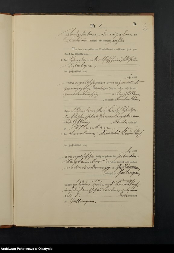 image.from.unit.number "Heiraths-Neben-Register Nr 1 - 19"