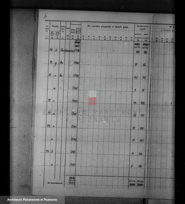 Obraz 12 z jednostki "/Nadzór nad gospodarką leśną w majątku Krucz-Goraj w powiecie czarnkowskim Nadleśnictwo Goraj/"