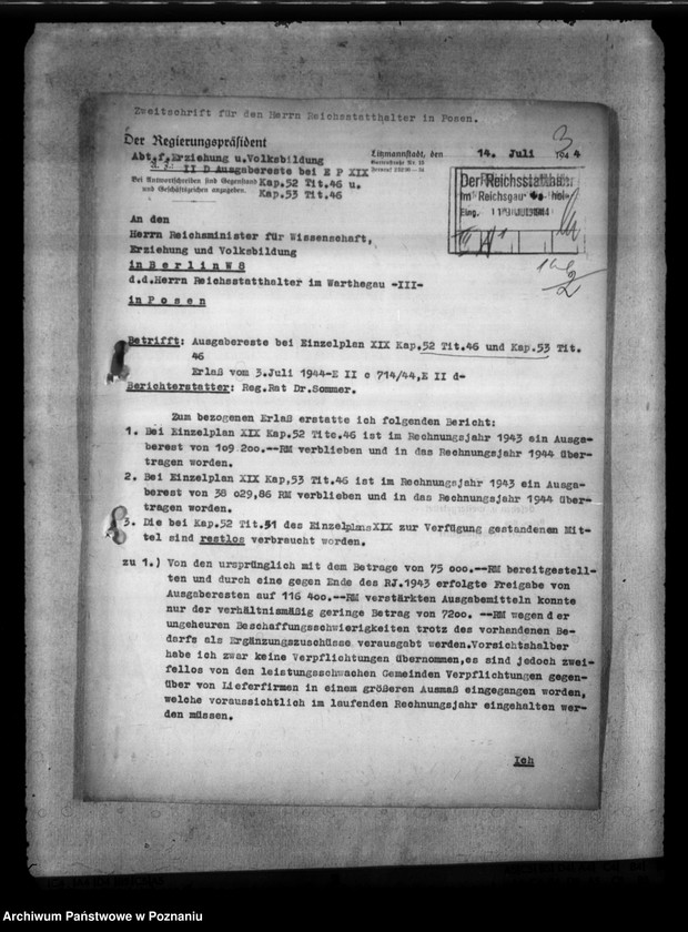 Obraz 7 z jednostki "Haushaltmittel für Volksschulen. Förderschulen, zur Förderung des Unterrichts für Blinde und Gehörlose"