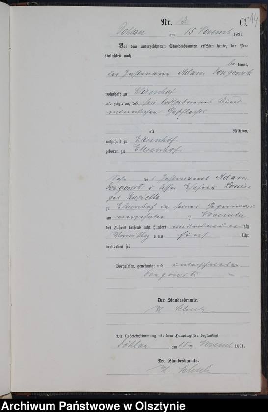 image.from.unit.number "Sterbe-Neben-Register Nr 1 - 16"