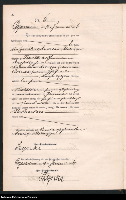 Obraz 9 z jednostki "Księga urodzeń"