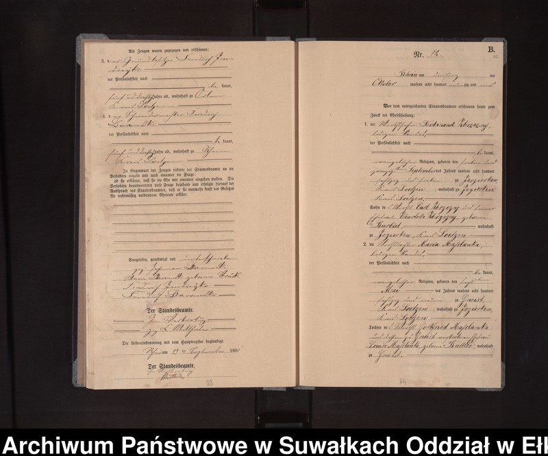 image.from.unit.number "Heiraths-Neben-Register des Königlichen Preussischen Standes-Amtes Orlen Kreis Loetzen"