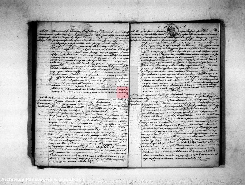 Obraz 13 z jednostki "Duplikat uroždennych, umeršich i brakosočetavšichsja rimsko-katoličeskogo vižajnskogo prichoda za 1871god"