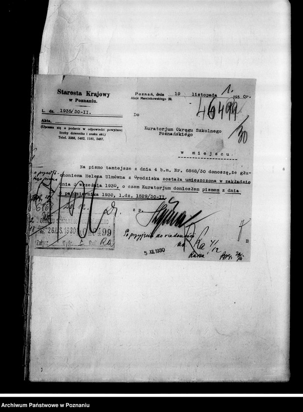 Obraz 4 z jednostki "[Dzieci upośledzone- skierowanie na naukę do zakładów specjalnych]"