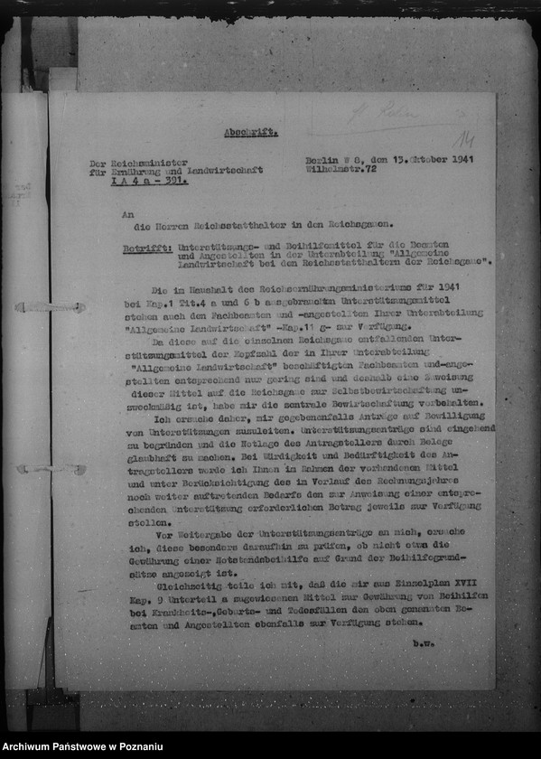 Obraz 19 z jednostki "Notstandsbeihilfen. Unterstützungen"