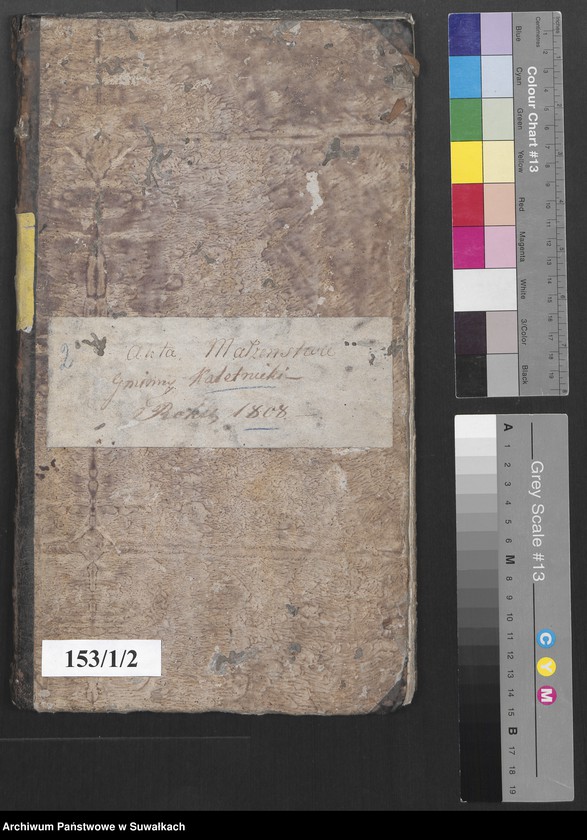 image.from.unit.number "Akta Małżeństwa Gminy Kaletnickiey z Roku 1808"