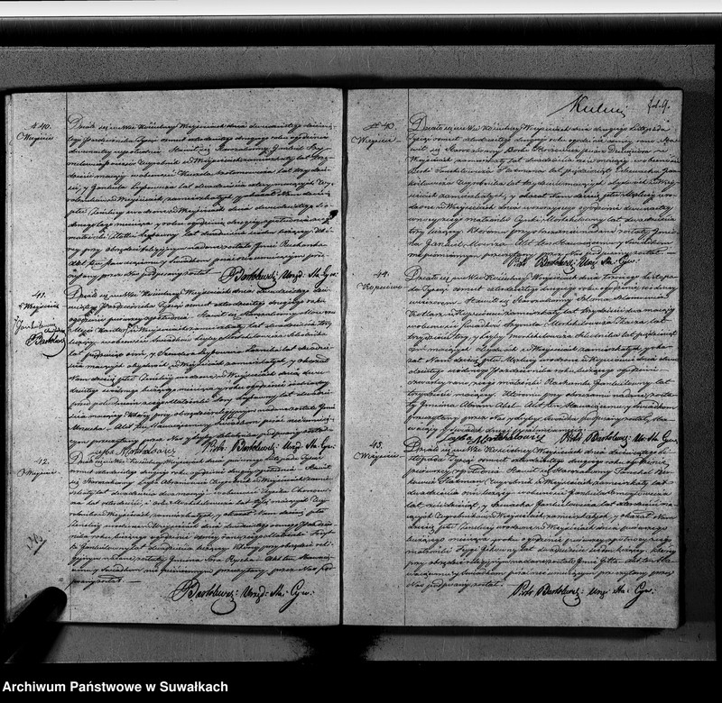 image.from.unit.number "Duplikat Aktow urodzonych, zaślubionych i Zeszłych Wyznania Mojżeszowego Okręgu Wiejsieie na Rok 1842 sporządzony"