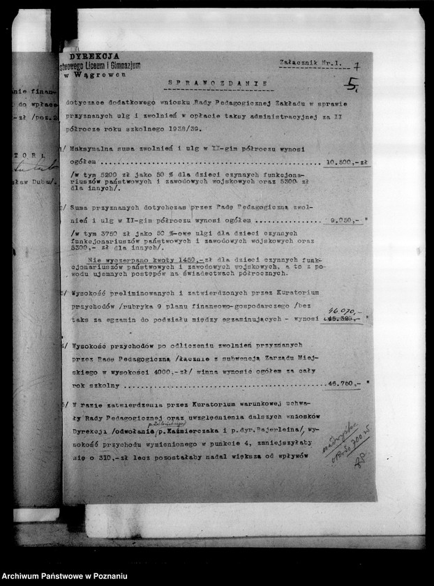 Obraz 10 z jednostki "Państwowe Liceum i Gimnazjum - Wągrowiec [spis abiturientów]"