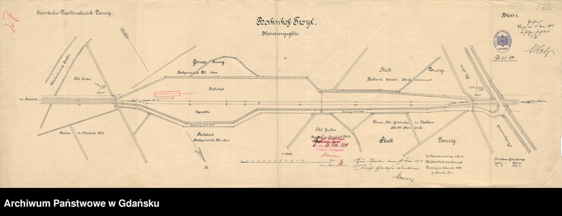 image.from.unit.number "Eisenbahn Direktionsbezirk Danzig. Bahnhof Troyl"