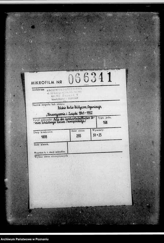 Obraz 2 z jednostki "Acta des landwirtschaftlichen Vereins Schildberger Kreises- korespondencja"