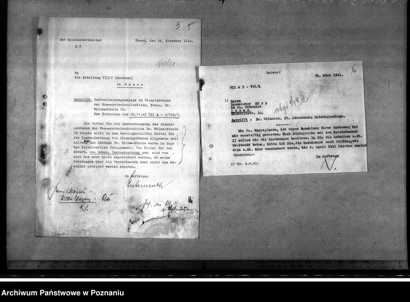 Obraz 5 z jednostki "Dienstgebäude des Reichsstatthälters Dr. Wilmsstrasse 58 - Poznań"