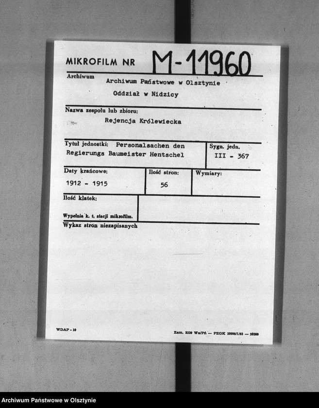 image.from.unit.number "Regierungs Bumeister Hentschel [Ernst Johannes Friedrich]"