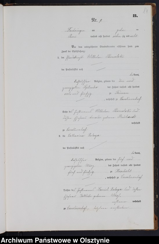 image.from.unit.number "Heiraths-Neben-Register Nr 1 - 16"