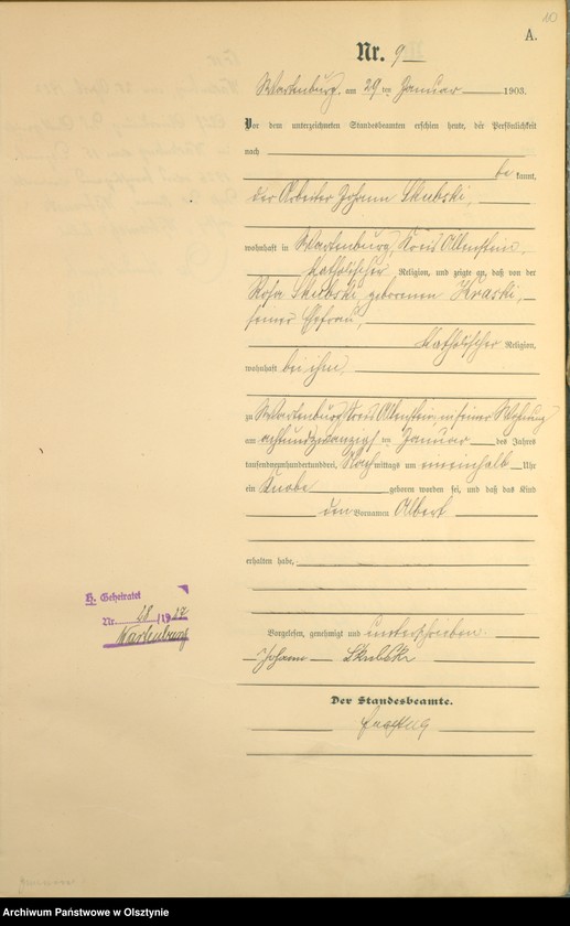 image.from.unit.number "Geburts-Haupt-Register Nr 1 - 161"