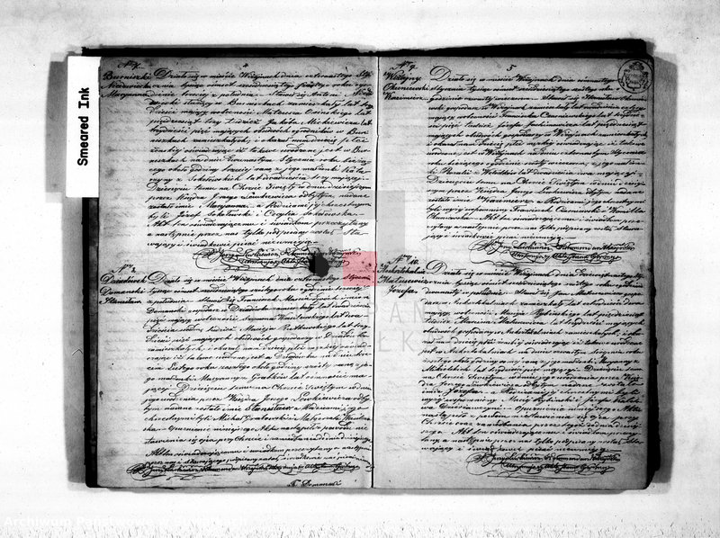 Obraz 5 z jednostki "Duplikat akt urodzonych, zaślubionych i zmarłych parafii wiżajńskiej na rok 1866"