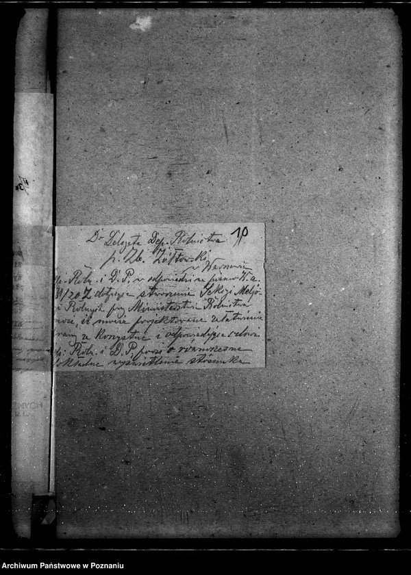 Obraz 18 z jednostki "Sprawy szczegółowo-- administracyjne. Melioracje rolne i torf."