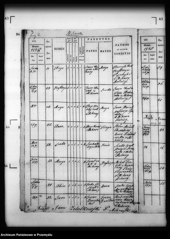 Obraz 7 z jednostki "[Kopie ksiąg metrykalnych parafii Michowa z filią Wełykie (dekanat Dobromil)]"