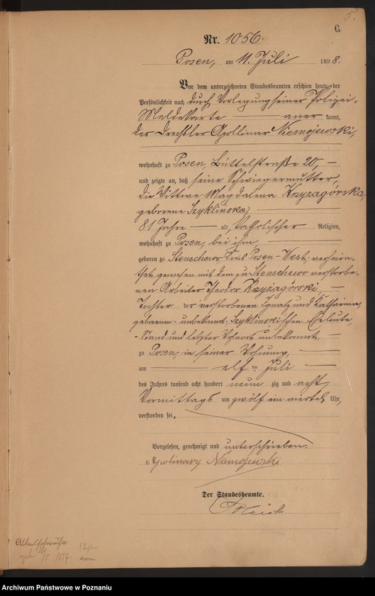 Obraz 8 z jednostki "Księga zgonów t. III"