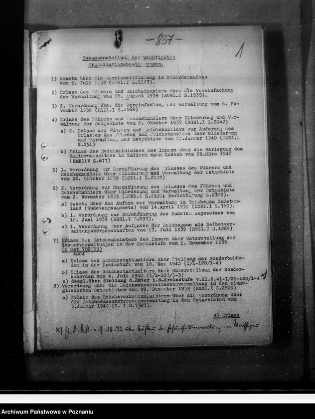 Obraz 5 z jednostki "Zarządzenia w sprawie zorganizowania administracji w tak zwanym Kraju Warty"