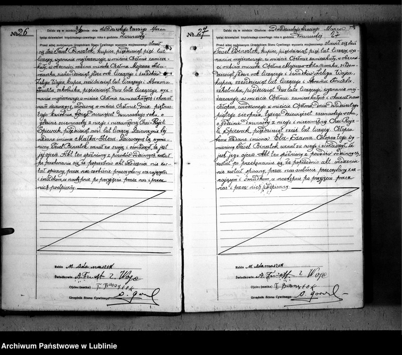 image.from.unit.number "Alegaty do ksiąg urodzeń, małżeństw i zgonów z lat 1845 - 1846"