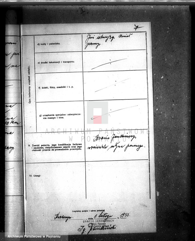 Obraz 12 z jednostki "Zatwierdzenie zakładu przemysłowego /młyna/ I. Jandzińskiego w Krotoszynie"