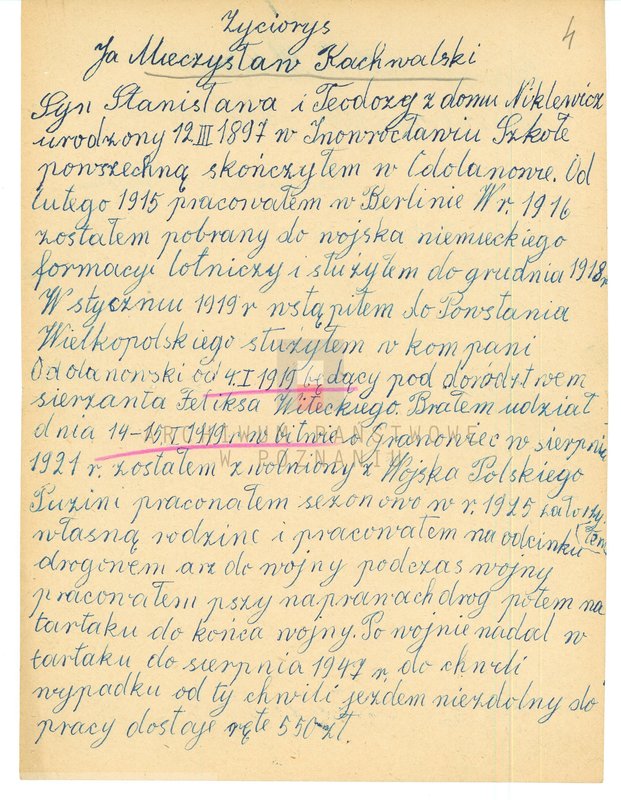 Obraz 20 z jednostki "Życiorysy powstańców wielkopolskich: R - tom l /Rachwalski Ludwik - Recki Wacław/."